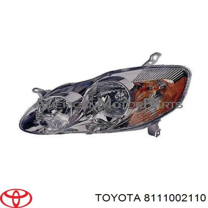 Основна фара - вставка Toyota 8111002110 ціна, від  USD