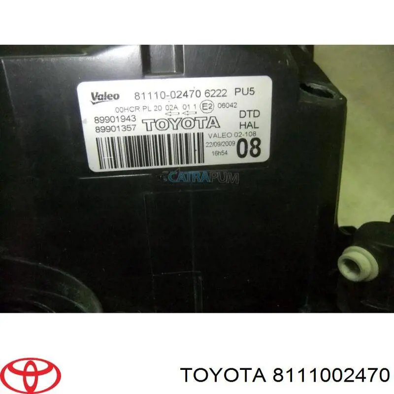 Основна фара - вставка Toyota 8111002470 ціна, від 88.68 USD