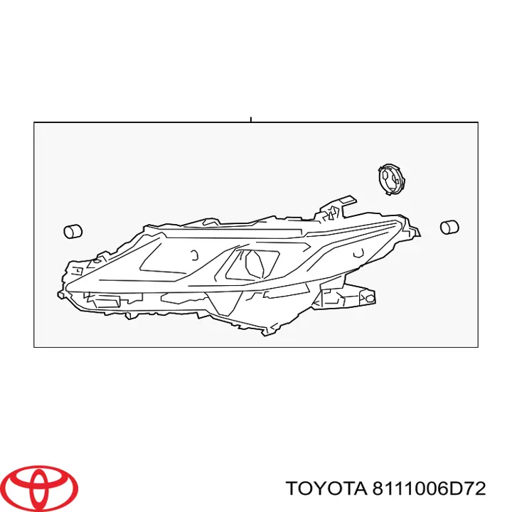 Основна фара - вставка Toyota 8111006D72 ціна, від 291.39 USD