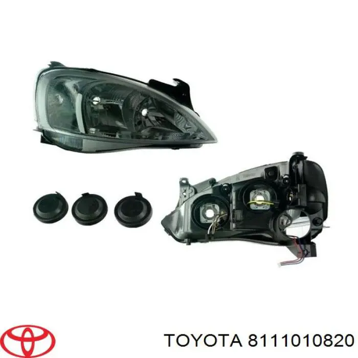 Купити 8111010820 Toyota Права блок фара