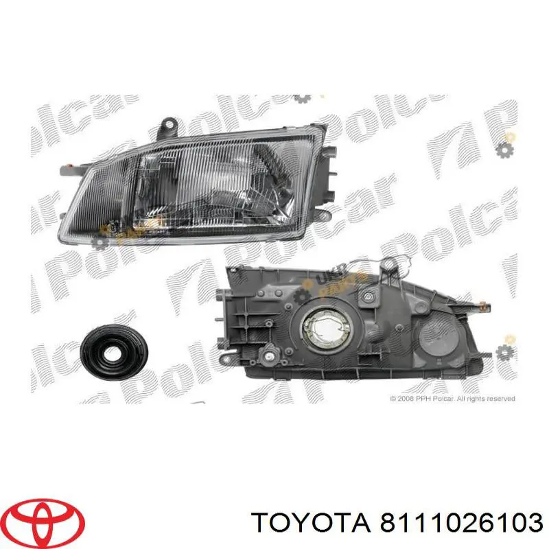 Основна фара - вставка Toyota 8111026103 ціна, від 75.43 USD