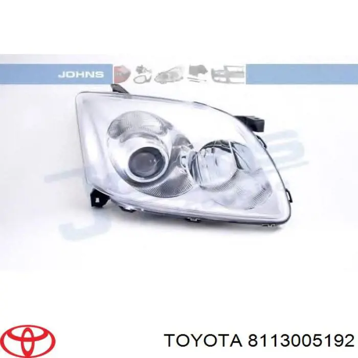 8113005192 Toyota Фара правая