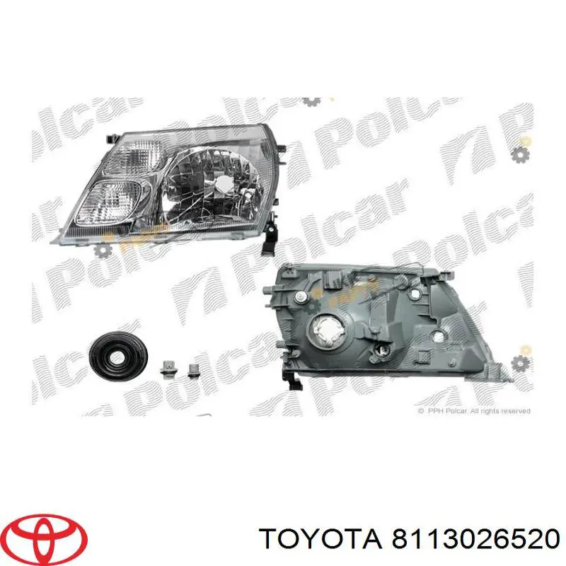 8113026520 Toyota фара права