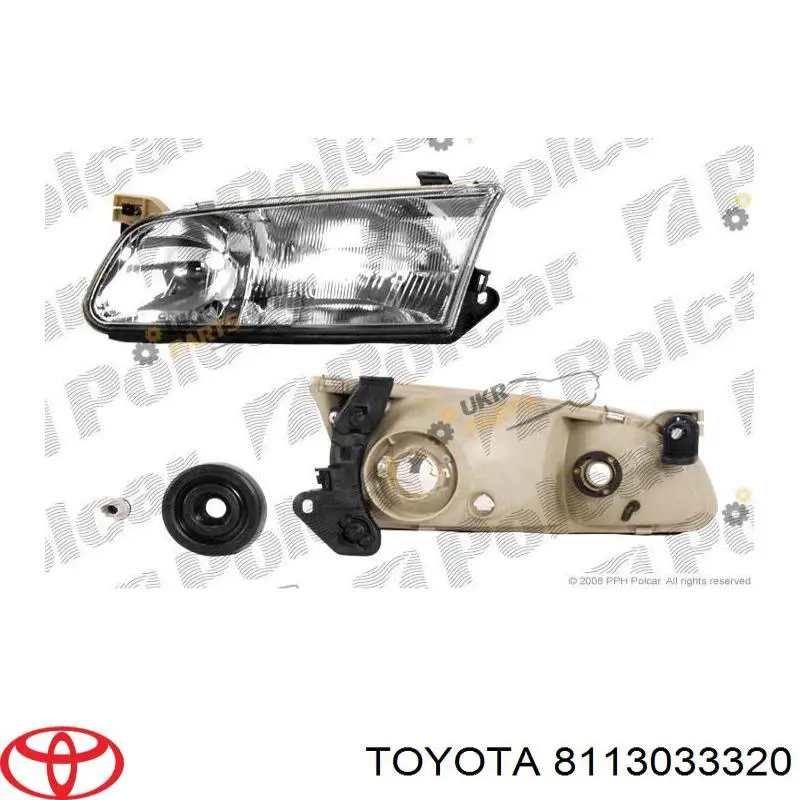 Фара правая Toyota 8113033320 ціна, від 63.35 USD