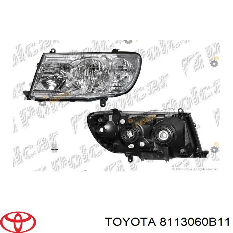 Купити 8113060B11 Toyota Фара правая