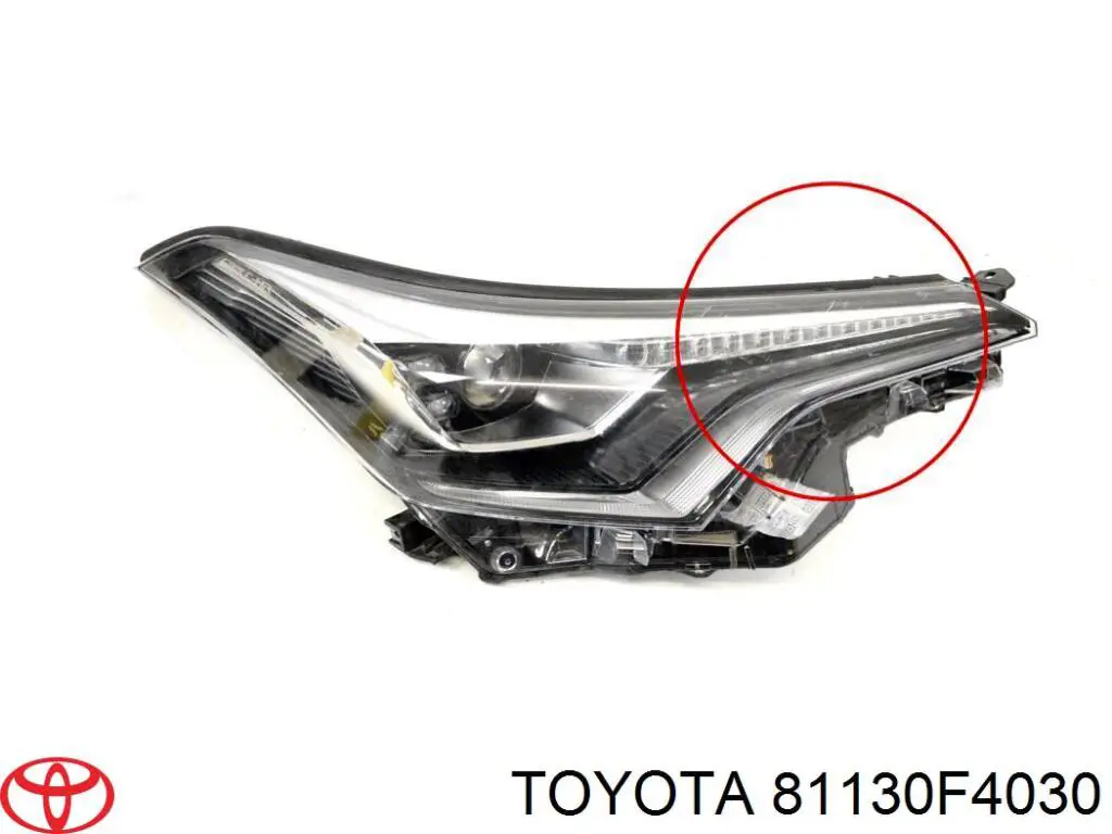 Фара правая Toyota 81130F4030 ціна, від 393.79 USD