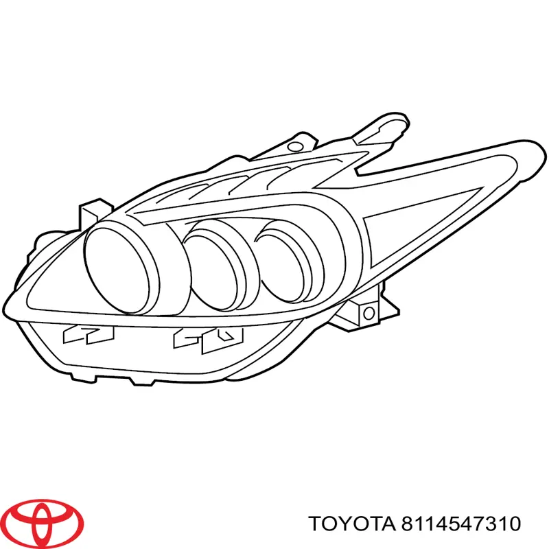 8114547310 Toyota Основна фара - вставка