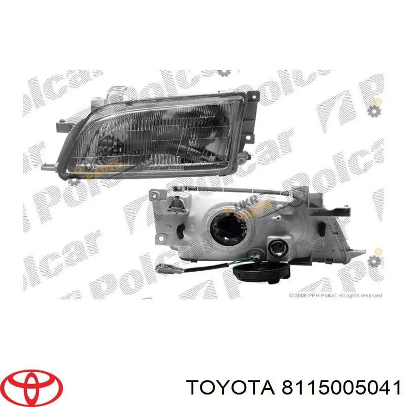 Купити 8117005030 Toyota Основна фара в зборі ліва