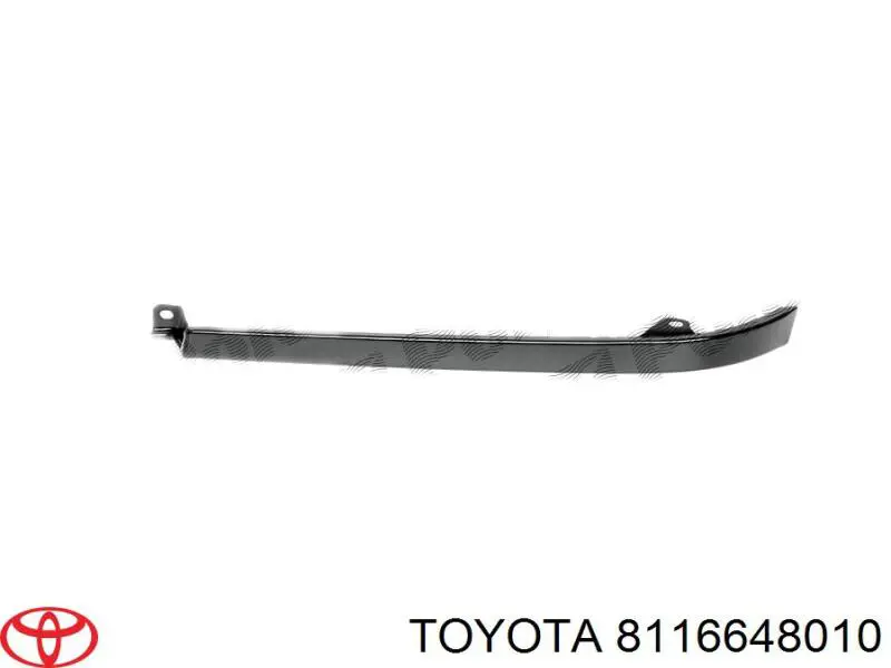 8116648010 Toyota Вія (накладка) лівої фари