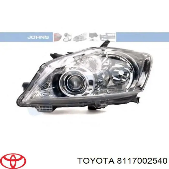 Фара ліва 8117002540 Toyota