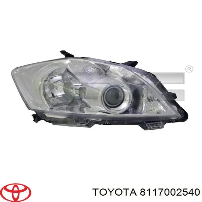 Купити 8117002540 Toyota Основна фара в зборі ліва