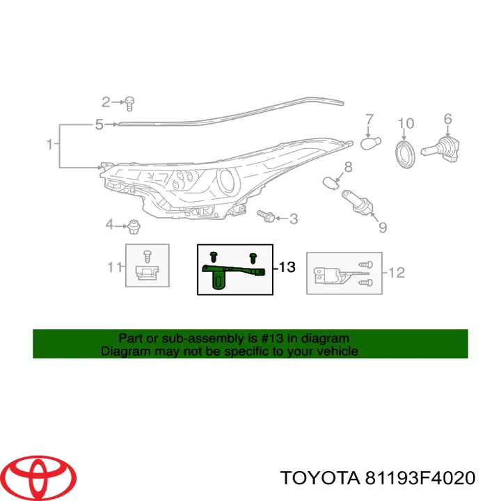 81193F4020 Toyota 