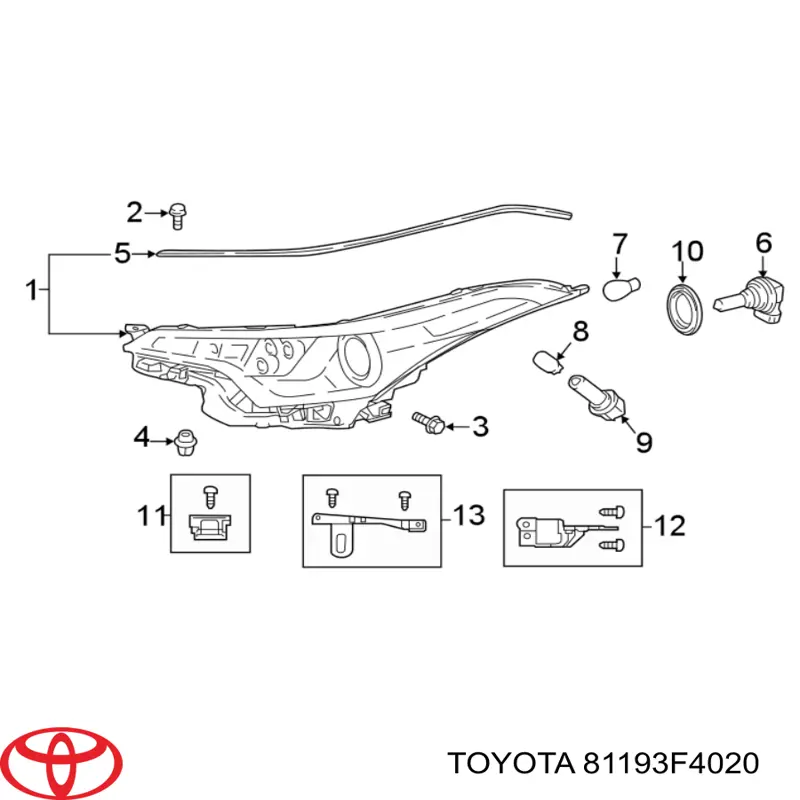  Toyota 81193F4020 ціна, від 26.93 USD