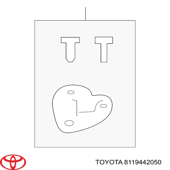 8119442050 Toyota Кріплення фари передньої, лівої