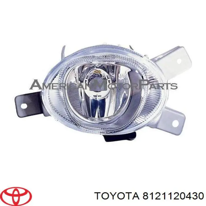 Туманка права Toyota 8121120430 ціна, від 126.69 USD