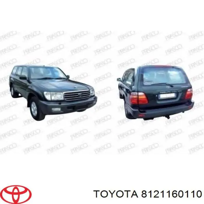 Туманка права Toyota 8121060113 ціна, від 32.30 USD