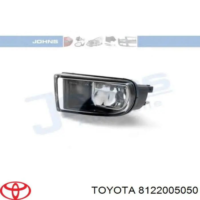 Туманка ліва Toyota 8122005050 ціна, від 49.51 USD