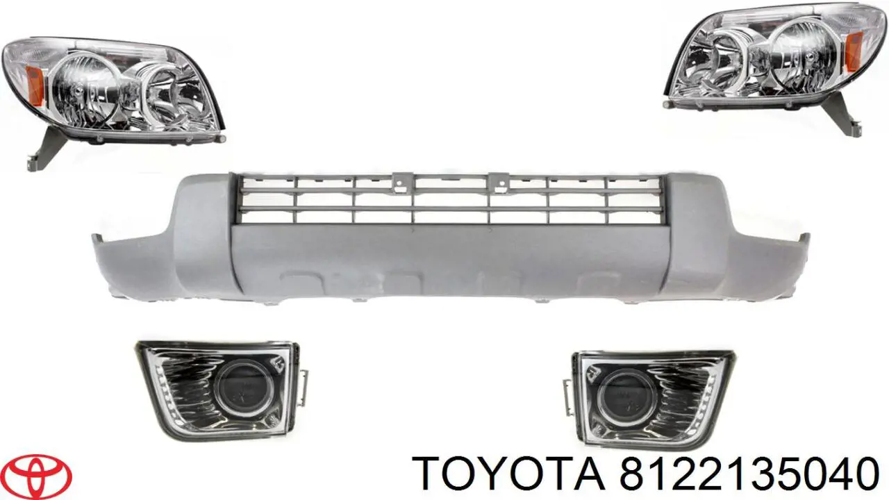 Фара протитуманна, ліва 8122135040 Toyota