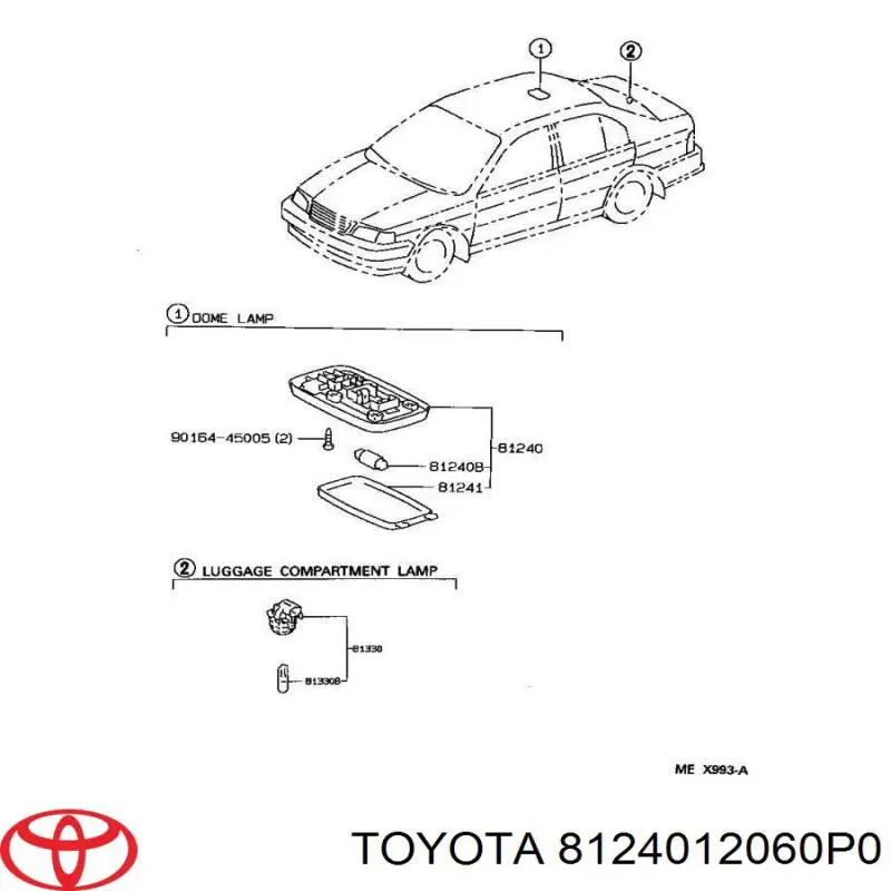 Купити 8124012060P0 Toyota 