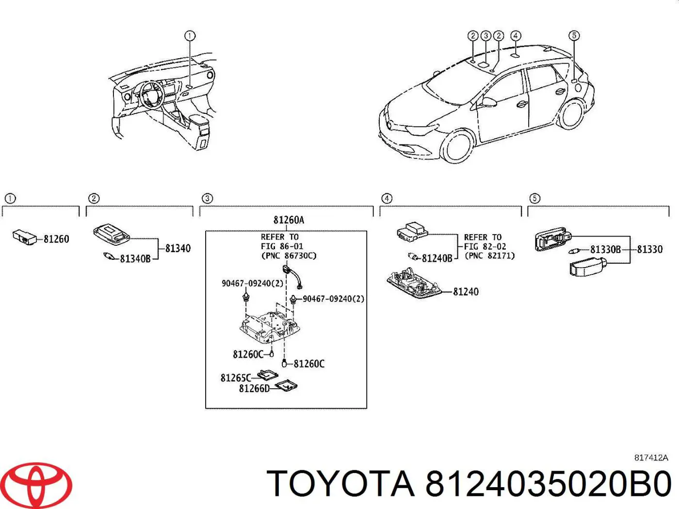  8124035020B0 Toyota