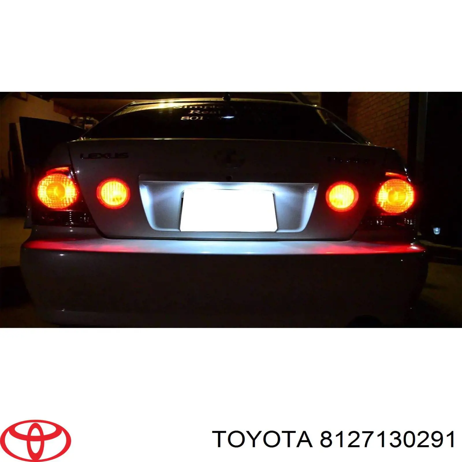 Корпус ліхтаря підсвітки номерного знака 8127130291 Toyota
