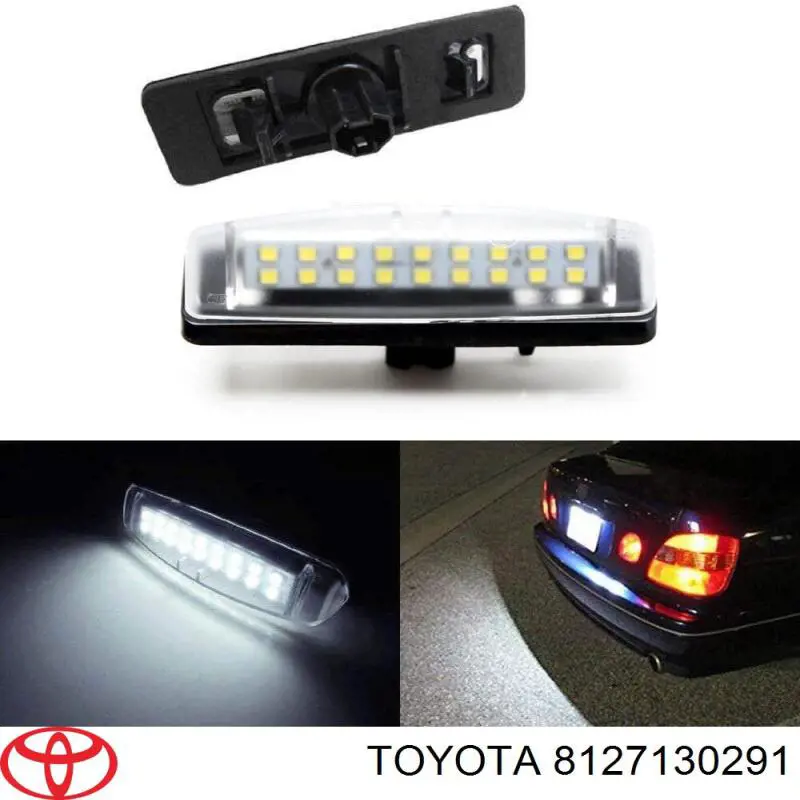 Корпус ліхтаря підсвітки номерного знака Toyota 8127130291 ціна, від 15.14 USD