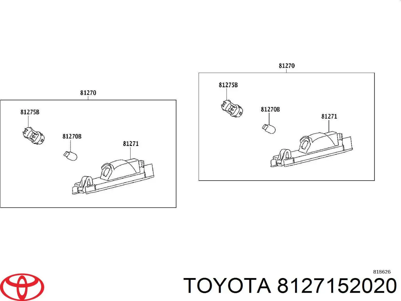  Toyota 8127152020 ціна, від 19.00 USD