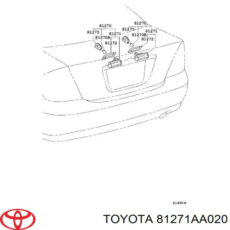 Купити 81271AA020 Toyota 