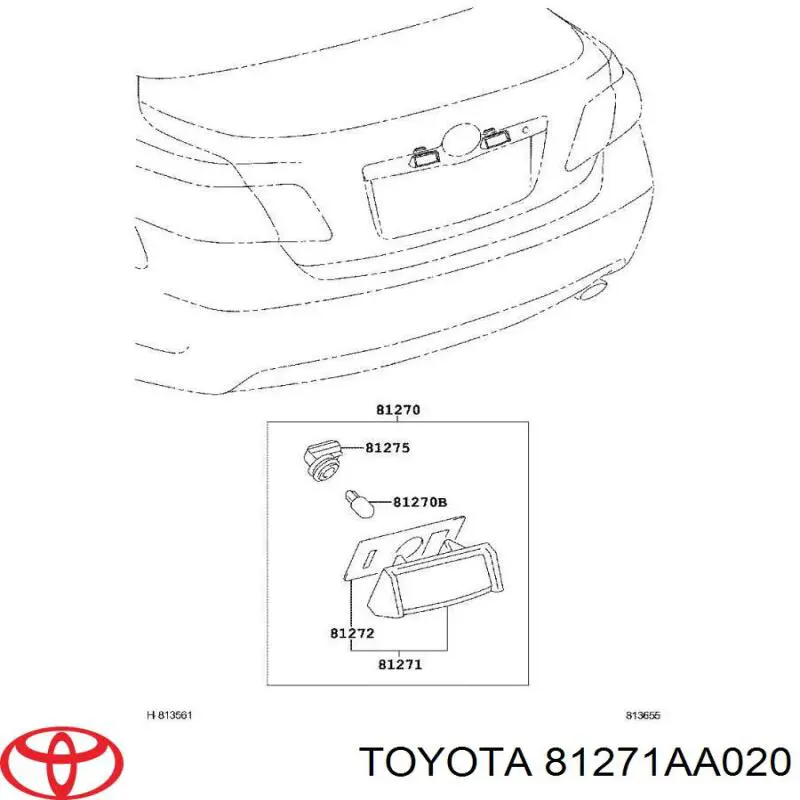81271AA020 Toyota 