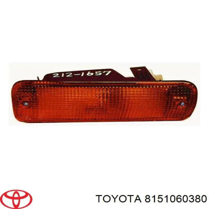 Поворотник правий Toyota 8151060380 ціна, від 6.53 USD