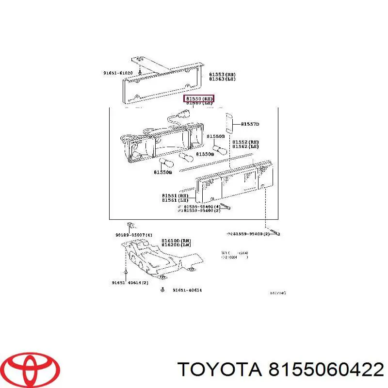 8155060422 Toyota 