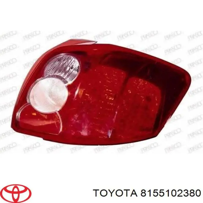 8155102380 Toyota Ліхтар задній правий
