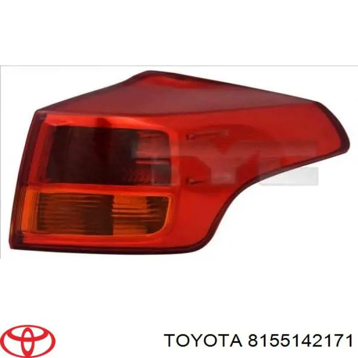 Ліхтар задній правий, зовнішній Toyota 8155142170 ціна, від 65.00 USD