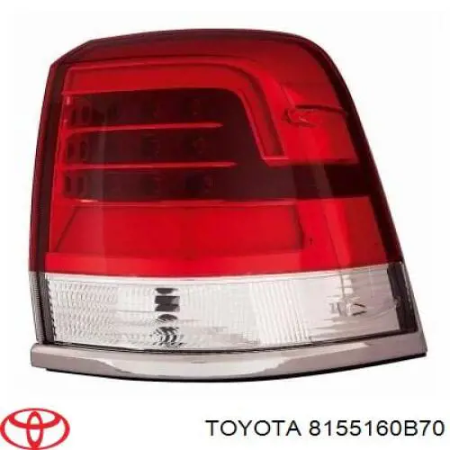 Ліхтар задній правий на Toyota Land Cruiser (J200)
