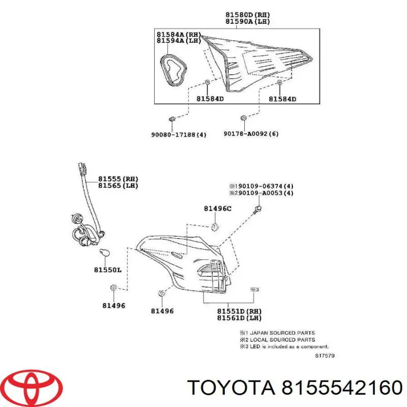 8155542160 Toyota 