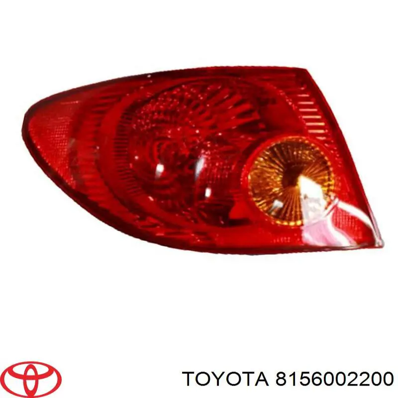 Ліхтар задній лівий Toyota 8156002200 ціна, від 126.69 USD