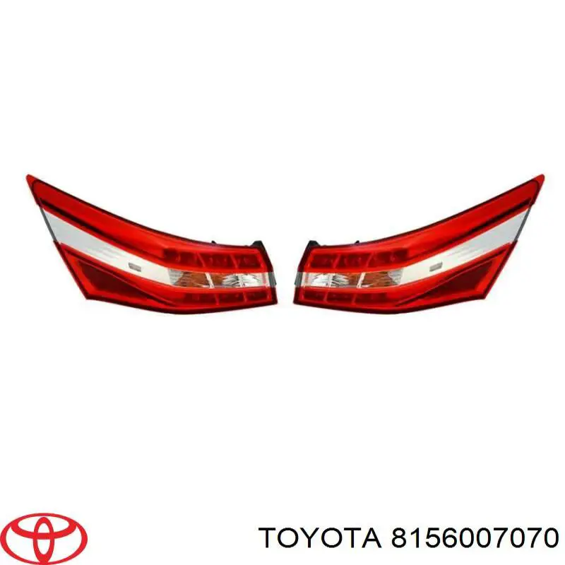 8156007070 Toyota Задній лівий зовнішній ліхтар