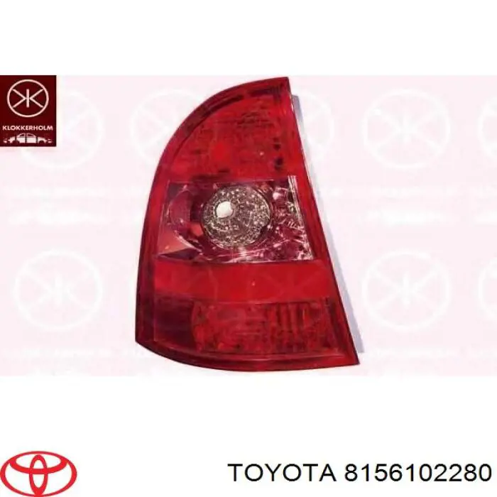 Ліхтар задній лівий Toyota 8156102280 ціна, від 68.28 USD