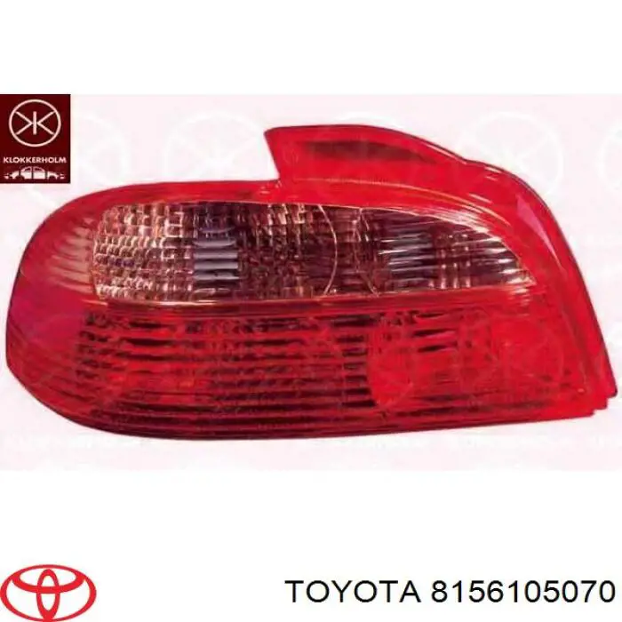 Ліхтар задній лівий Toyota 8156105070 ціна, від 36.67 USD