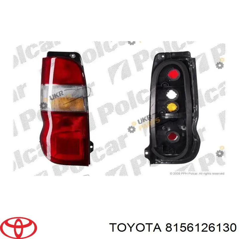 Ліхтар задній лівий Toyota 8156126130 ціна, від 42.81 USD