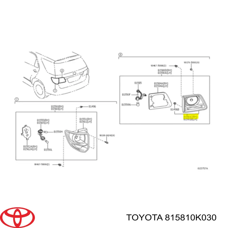 815810K030 Toyota 