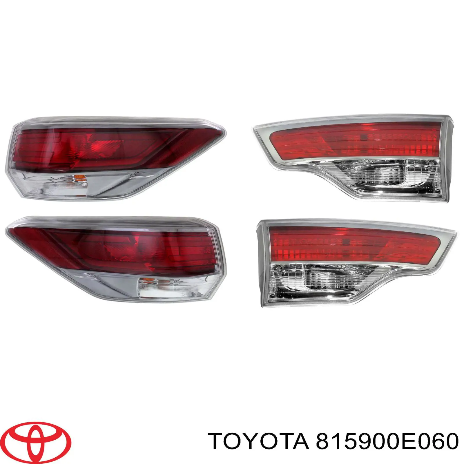 815900E060 Toyota Ліхтар задній лівий, внутрішній