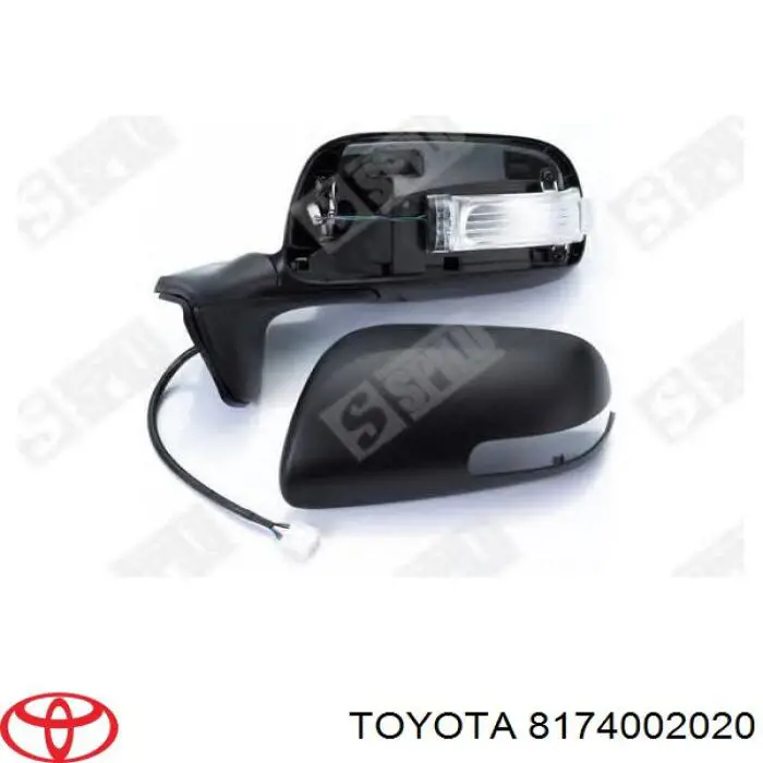 Покажчик повороту дзеркала, лівий Toyota 8174002020 ціна, від 28.16 USD