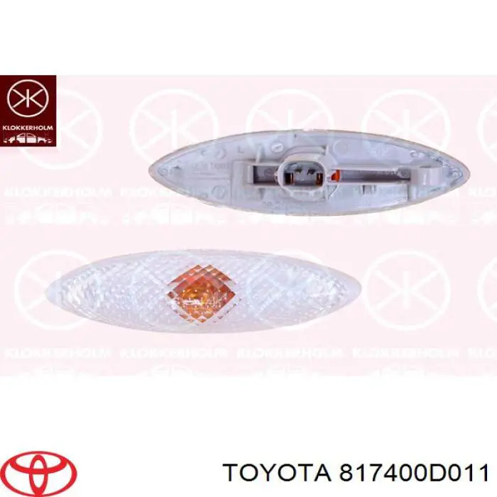 Повторювач повороту в крило Toyota 817400D011 ціна, від 12.55 USD
