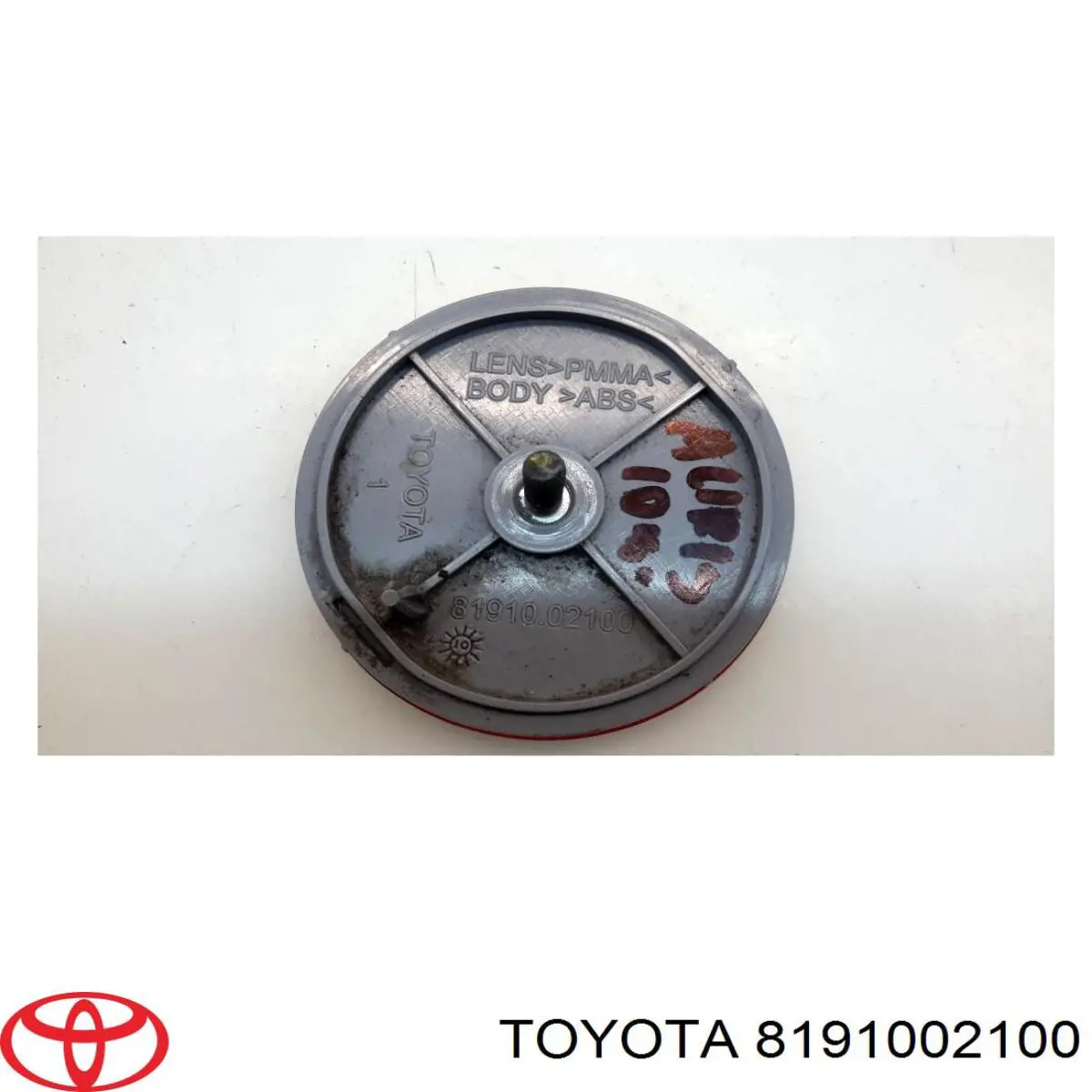8191002100 Toyota катафот (відбивач заднього бампера)