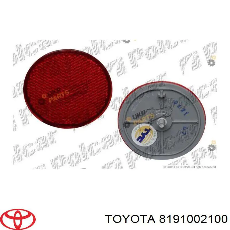 Купити 8191002100 Toyota Катафот (відбивач) заднього бампера