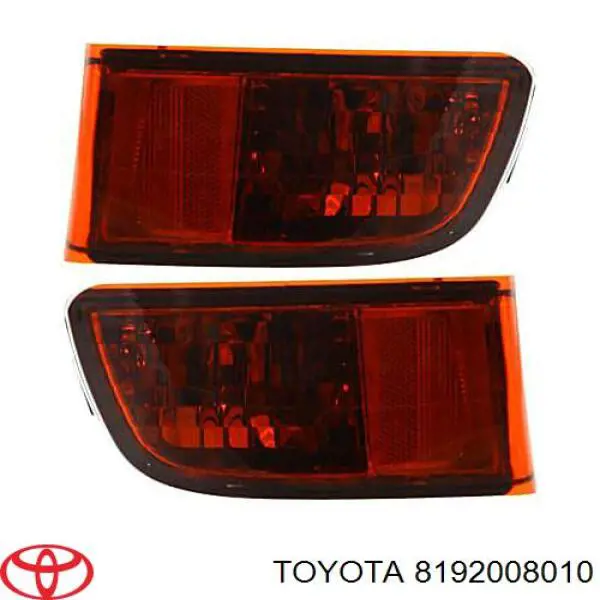8192008010 Toyota катафот (відбивач заднього бампера, лівий)