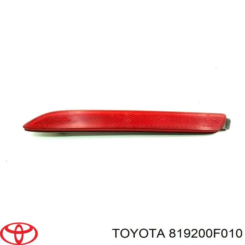 819200F010 Toyota Лівий відбивач заднього бампера