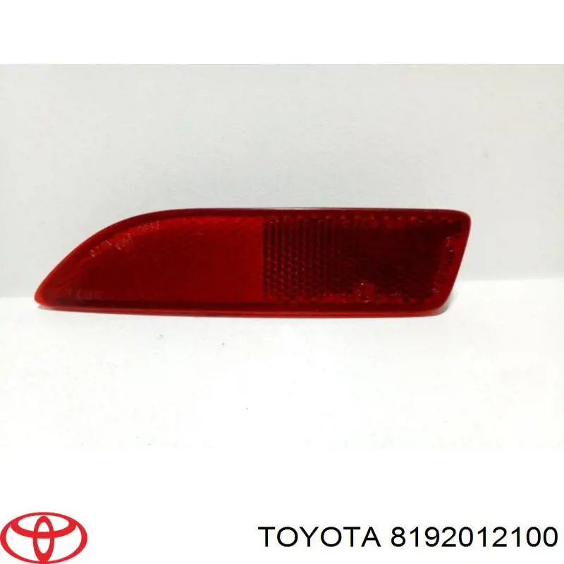 Лівий катафот заднього бампера Toyota 8192012100 ціна, від 11.40 USD
