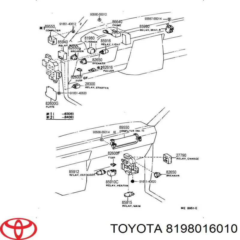 8198016010 Toyota